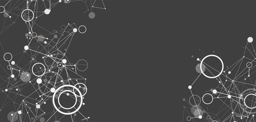 template for science and technology presentation vector image