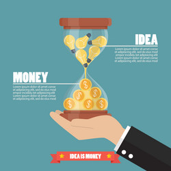 Idea is money infographic vector