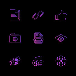 file document weblink like folder global vector image