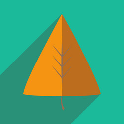 flat with shadow icon and mobile application vector image