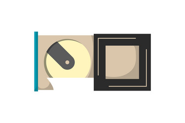 computer hdd drive disk icon floppy memory vector