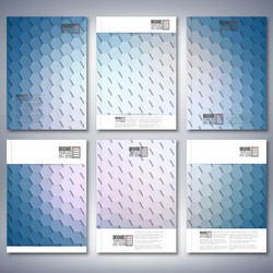 Geometric backgrounds abstract hexagonal patterns vector