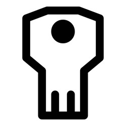 key used for encryption of programs vector image