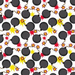 Horizontal seamless fire borders Royalty Free Vector Image
