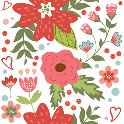 Beauty floral pattern Royalty Free Vector Image