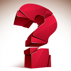 broken question mark exploding query breaking vector image