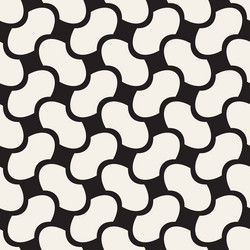 geometric seamless pattern with curved vector image