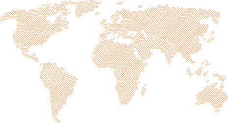Global atlas pattern of firecracker items vector