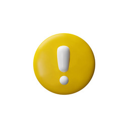 3d render danger checkbox vector image