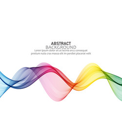 abstract background with smooth color wave vector image