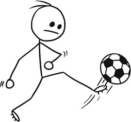 How to draw 15 Stickmen Footballers Real Easy 