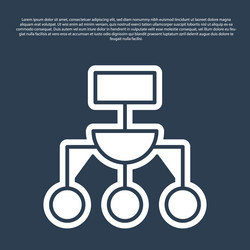 blue line algorithm icon isolated on vector image