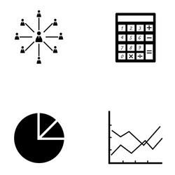 Business icon set vector