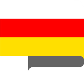 flag horizontal shape pointer for world map vector image