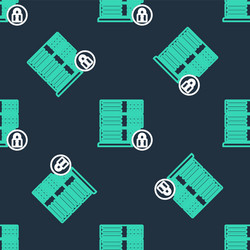 line server security with closed padlock icon vector image
