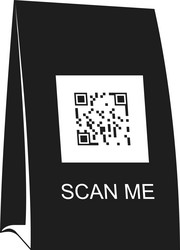 Qr code for scanning a smartphone image vector