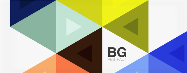 mosaic triangle pattern abstract background vector image