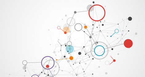 template for science and technology presentation vector image