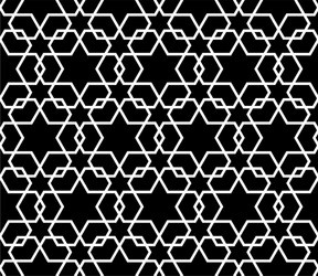 Seamless pattern with overlapping geometric shapes vector