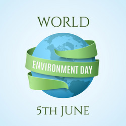 World environment day background vector