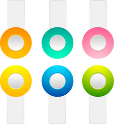 set of toggle buttons collection vector image