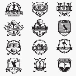 golf logo badge Vector Image
