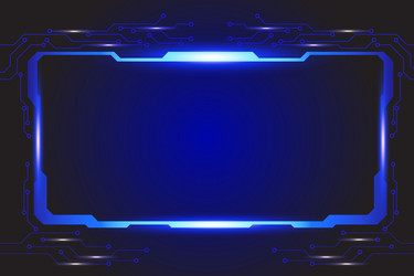 screen display panel hud ui futuristic interface vector image