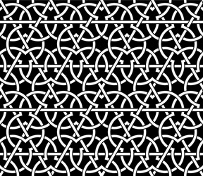 seamless pattern with overlapping geometric shapes vector image