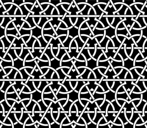 Seamless pattern with overlapping geometric shapes vector