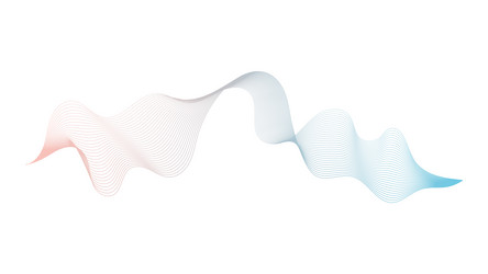 abstract backdrop with wave gradient lines vector image