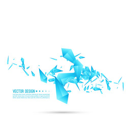 abstract background with dynamic fragments vector image