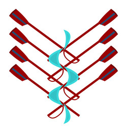 Logo for rowing club Royalty Free Vector Image