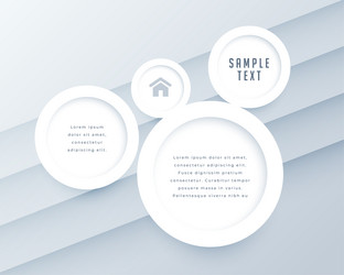 minimal style circular design with text space vector image