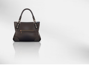 Orange female handbag Royalty Free Vector Image