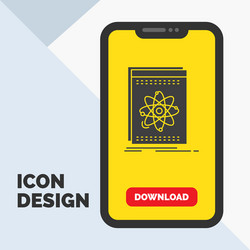 api application developer platform science glyph vector image