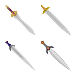 Design sword and dagger icon collection vector