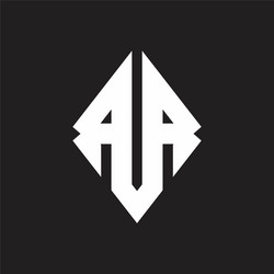 aa logo monogram with sharp square design template vector image