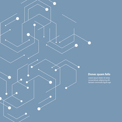 Abstract background with molecule structure vector