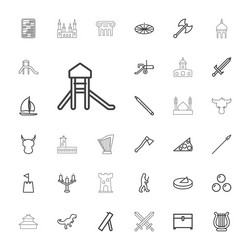 13 ancient icons Royalty Free Vector Image - VectorStock