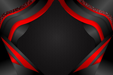 abstract fluid background with black and red color vector image