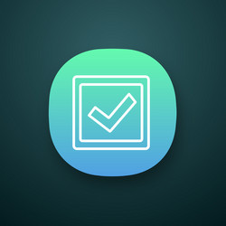 checkbox app icon vector image