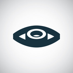 Eye icon for web and ui on white background vector