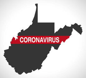 west virginia usa federal state map Vector Image