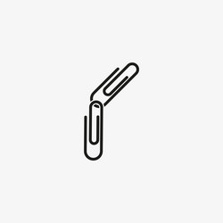Attach file icon for web and mobile ui design vector