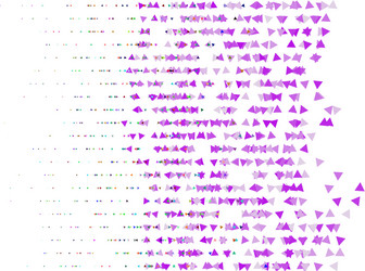 colored abstract overlapping triangles pattern vector image