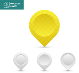 set of map pointers vector image