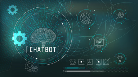 abstract infographics on the topic of implementing vector image