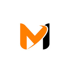 Letter m logo icon vector