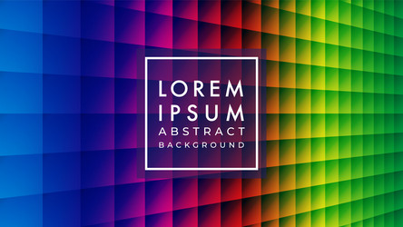 tiled multicolor square pattern vibrant rainbow vector image