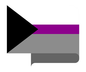 demisexual pride flag vector